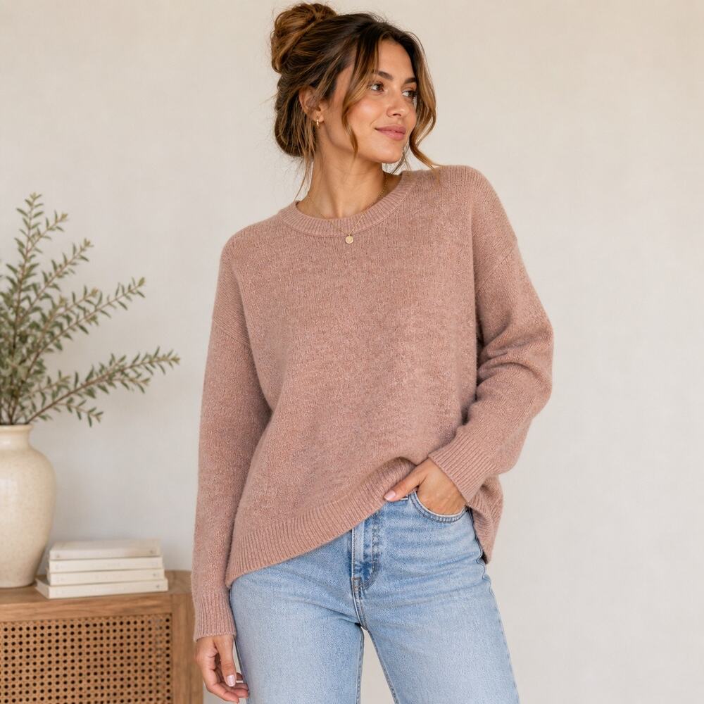 Madewell Pink Wool Blend Sweater Sz S